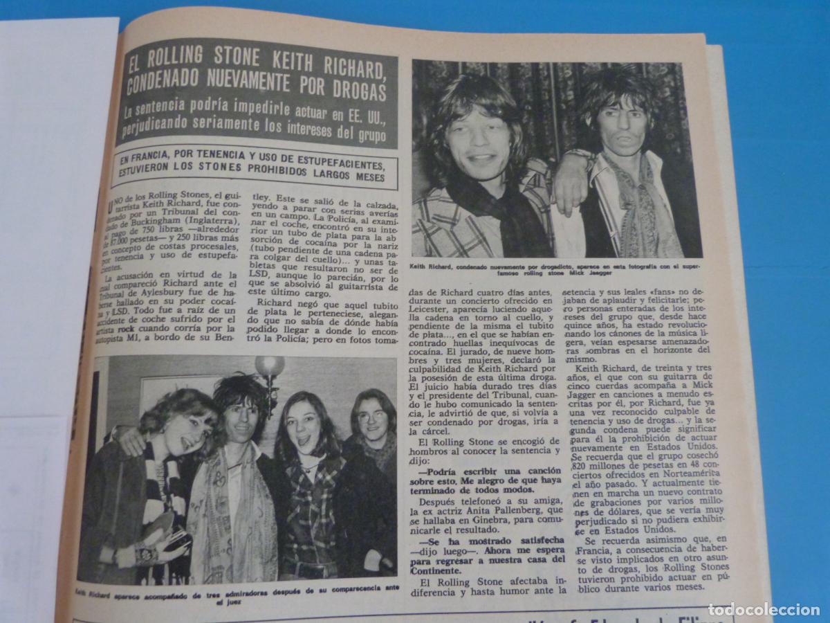 Coleccionismo de Revista Hola: RECORTE CLIPPING KEITH RICHARD ROLLING STONES REVISTA HOLA N&ordm; 1694 PAG. 77