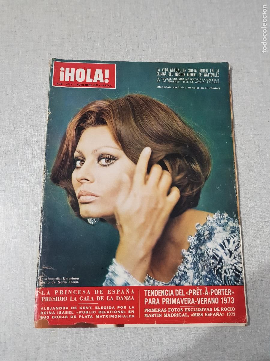 Coleccionismo de Revista Hola: &iexcl;HOLA&iexcl; REVISTA N&ordm;1472.11 NOVIEMBRE 1972
