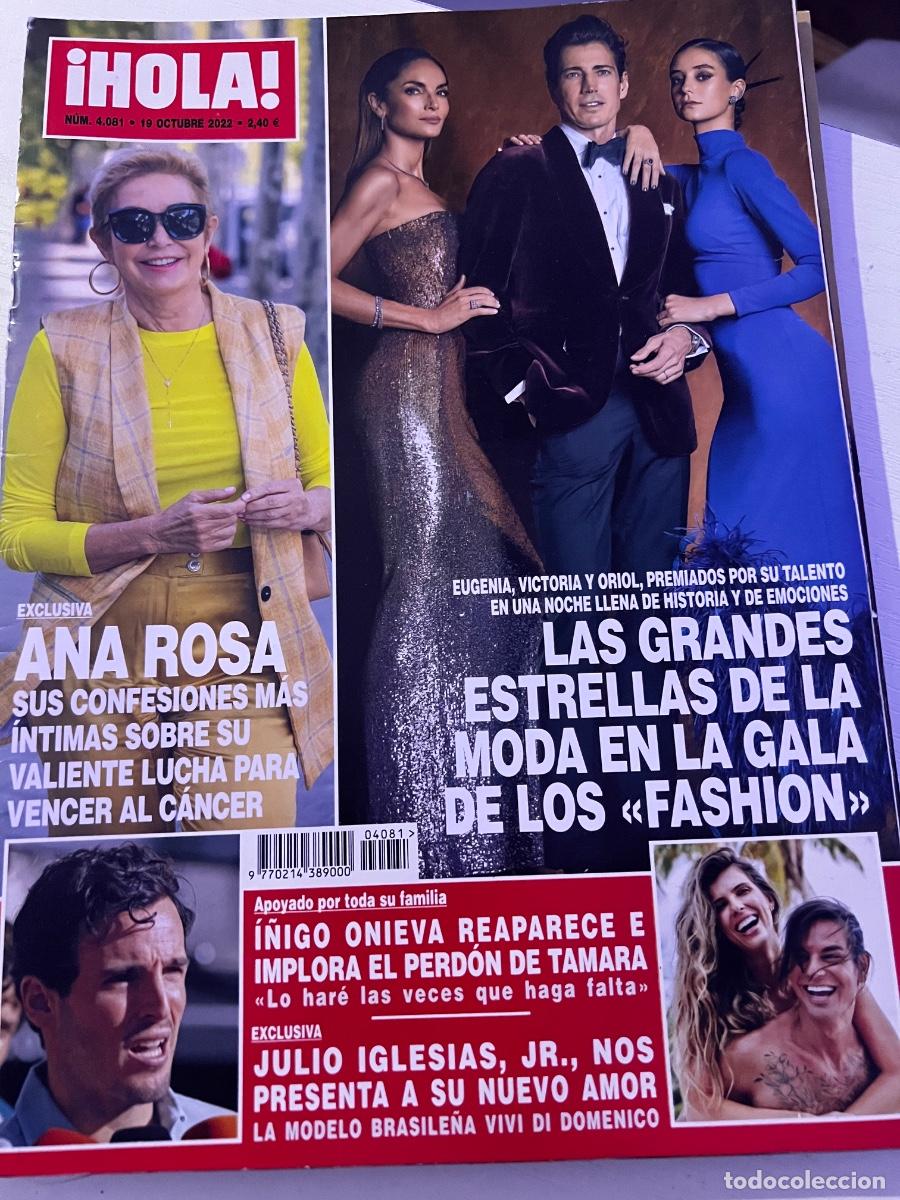 Coleccionismo de Revista Hola: HOLA! N&ordm; 4081. OCTUBRE 2022. LAS GRANDES ESTRELLAS DE LA MODA EN LA GALA DE LOS FASHION.