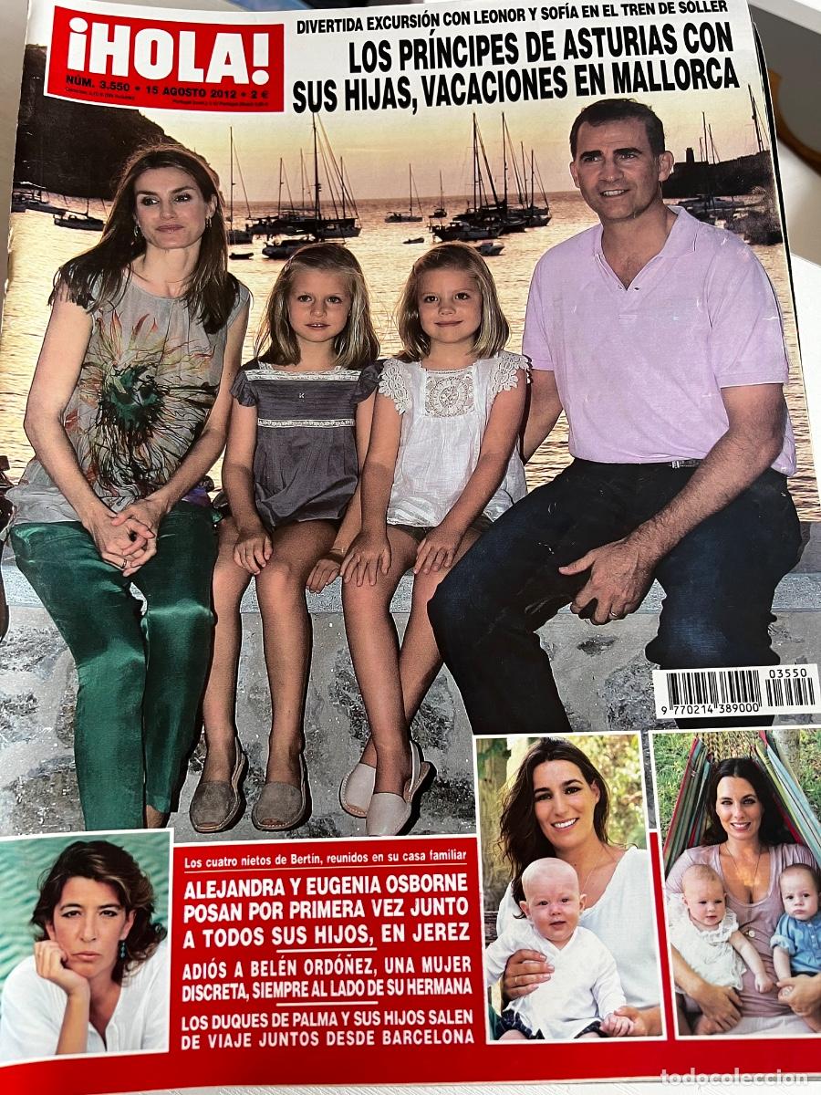 Coleccionismo de Revista Hola: HOLA! N&ordm; 3550. AGOSTO 2012. LOS PR&Iacute;NCIPES DE ASTURIAS CON SUS HIJAS VACACIONES EN MALLORCA