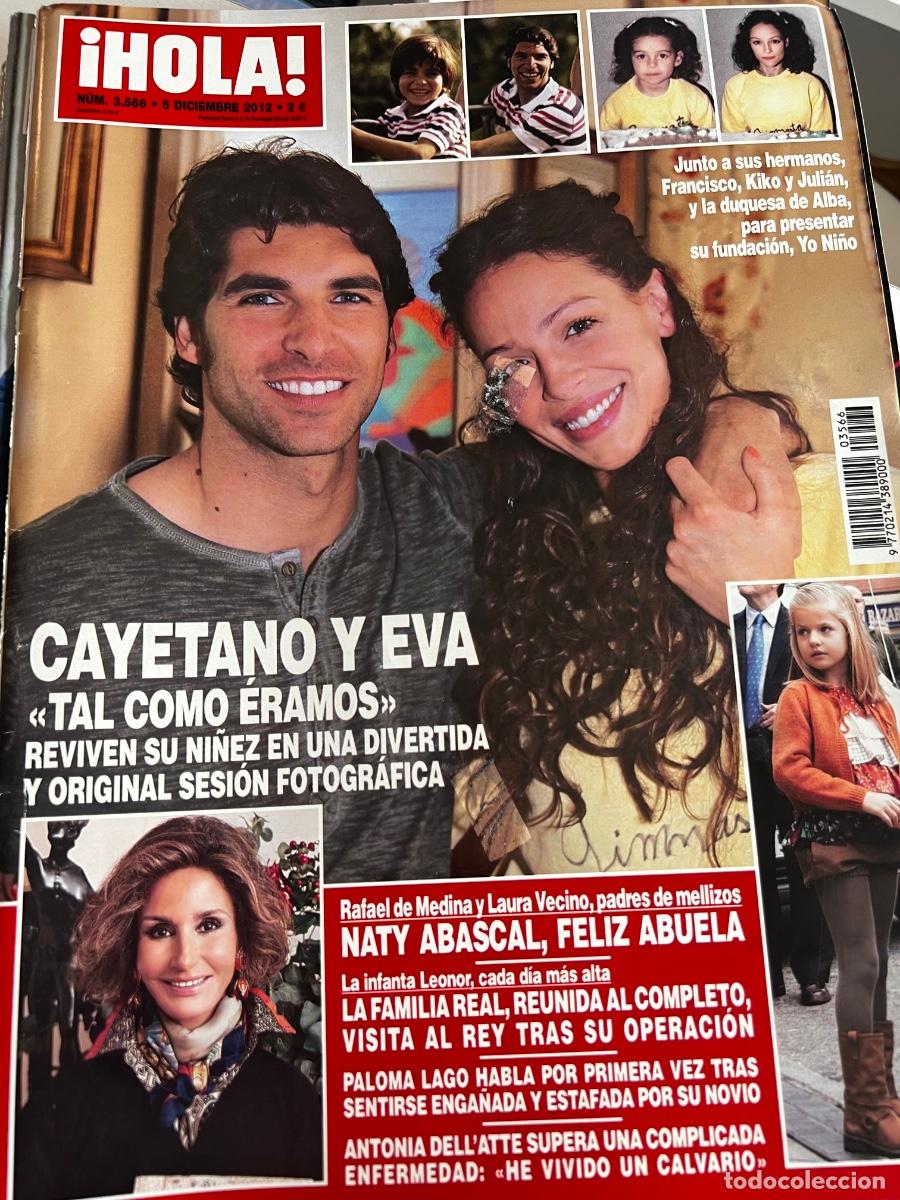 Coleccionismo de Revista Hola: HOLA! N&ordm; 3566. DICIEMBRE 2012. CAYETANO Y EVA TAL COMO &Eacute;RAMOS REVIVEN SU NI&Ntilde;EZ