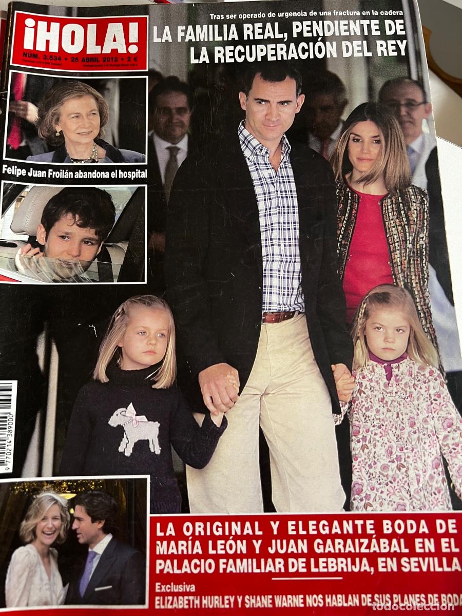 Coleccionismo de Revista Hola: HOLA! N&ordm; 3534. ABRIL 2012. LA FAMILIA REAL PENDIENTE DE LA RECUPERACI&Oacute;N DEL REY.