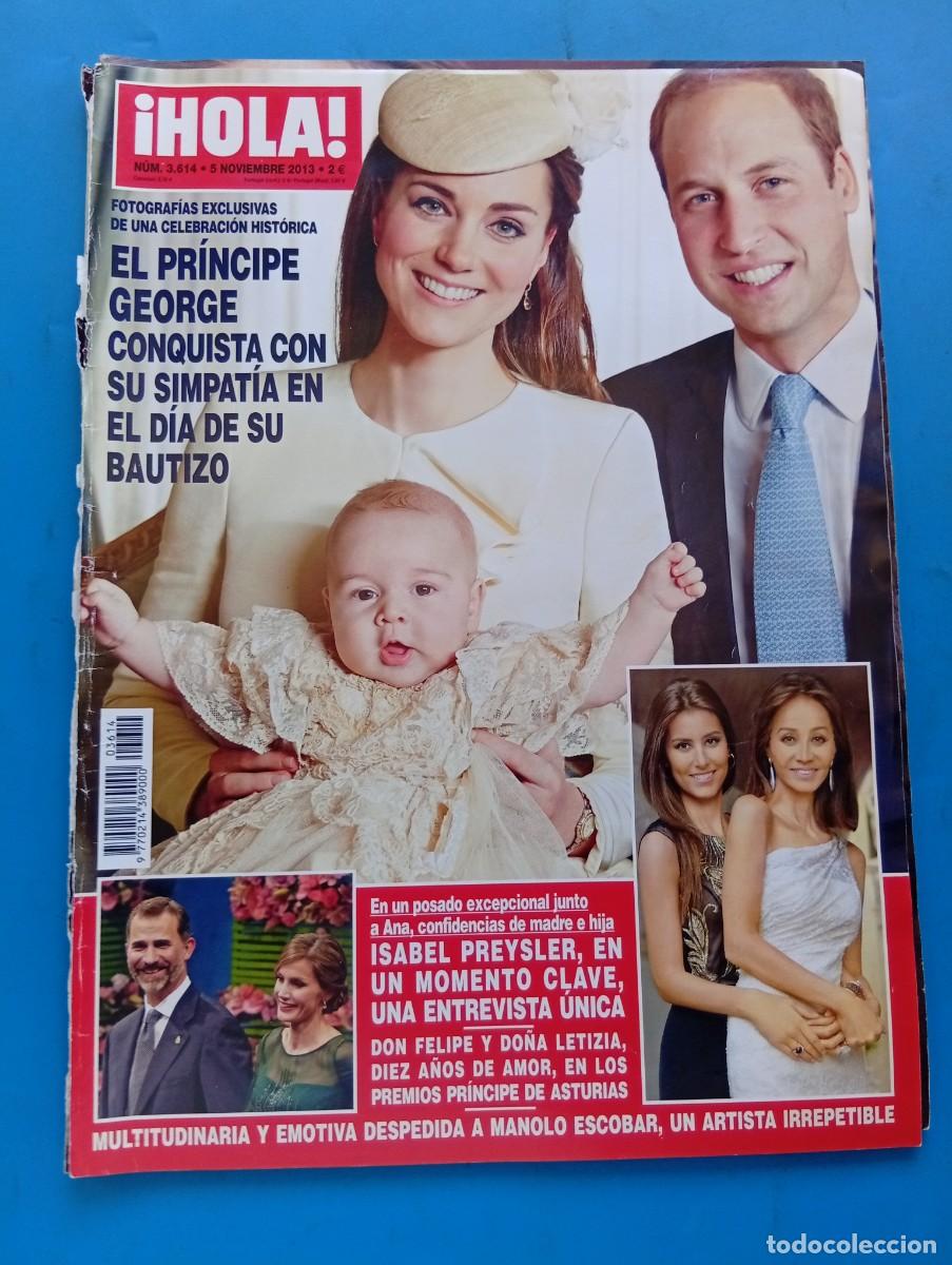 Coleccionismo de Revista Hola: &iexcl;HOLA! N&ordm; 3614. A&Ntilde;O 2013. EL PRINCIPE GEORGE CONQUISTA EN SU BAUTIZO. ISABEL PREYSLER, EN UN .. LEER
