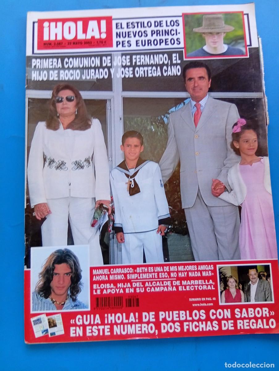 Coleccionismo de Revista Hola: &iexcl;HOLA! N&ordm; 3067. A&Ntilde;O 2003. PRIMERA COMUNION DE JOSE FERNANDO, HIJO DE ROCIO Y ORTEGA CANO... LEER