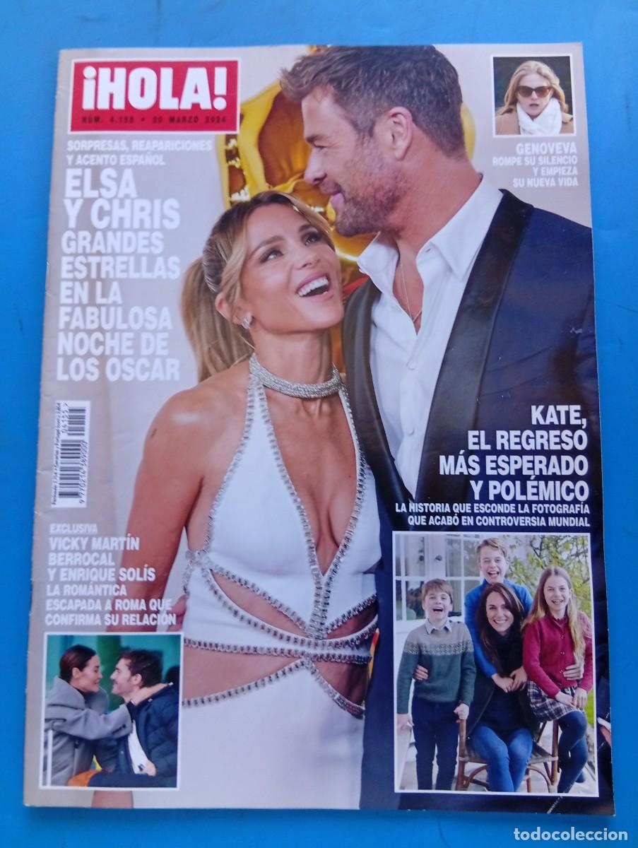 Coleccionismo de Revista Hola: &iexcl;HOLA! N&ordm; 4155. A&Ntilde;O 2024. ELSA Y CHRIS, GRANDES ESTRELLAS DE LOS OSCAR. VICKY MARTIN BERROCAL.. LEER