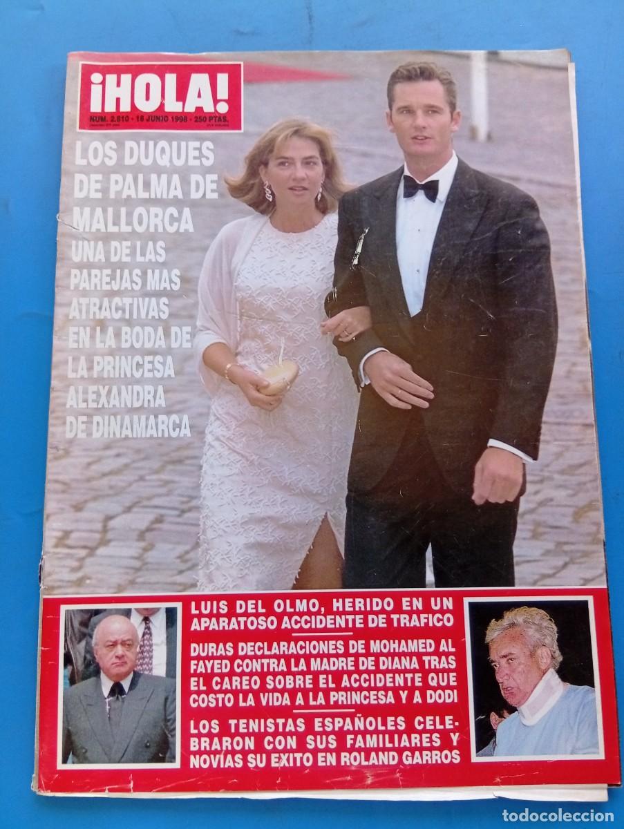 Coleccionismo de Revista Hola: &iexcl;HOLA! N&ordm; 2810. A&Ntilde;O 1998. LOS DUQUES DE PALMA DE MALLORCA. LUIS DEL OLMO. MOHAMED ALFAYED.... LEER