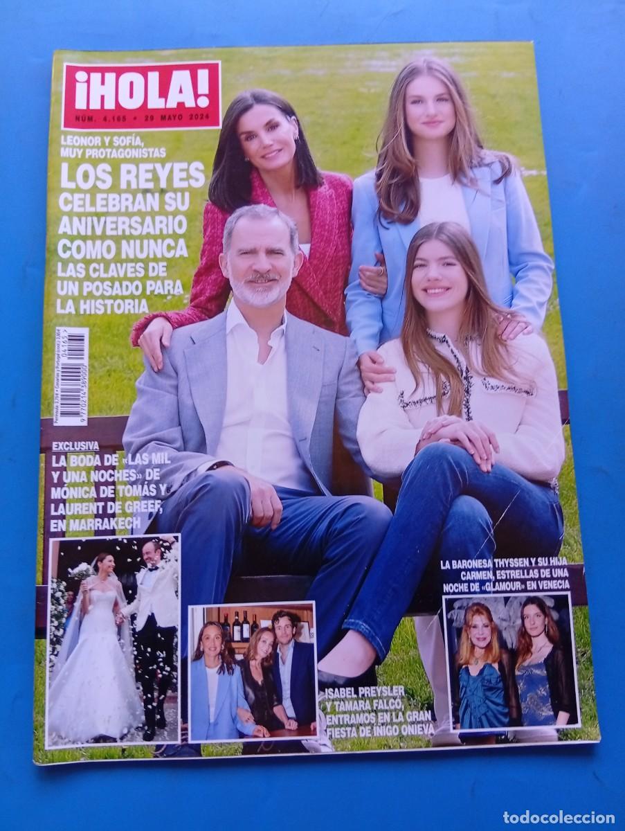 Coleccionismo de Revista Hola: &iexcl;HOLA! N&ordm; 4165. A&Ntilde;O 2024. LOS REYES CELEBRAN SU ANIVERSARIO. ISABEL PREYSLER Y TAMARA FALCO... LEER