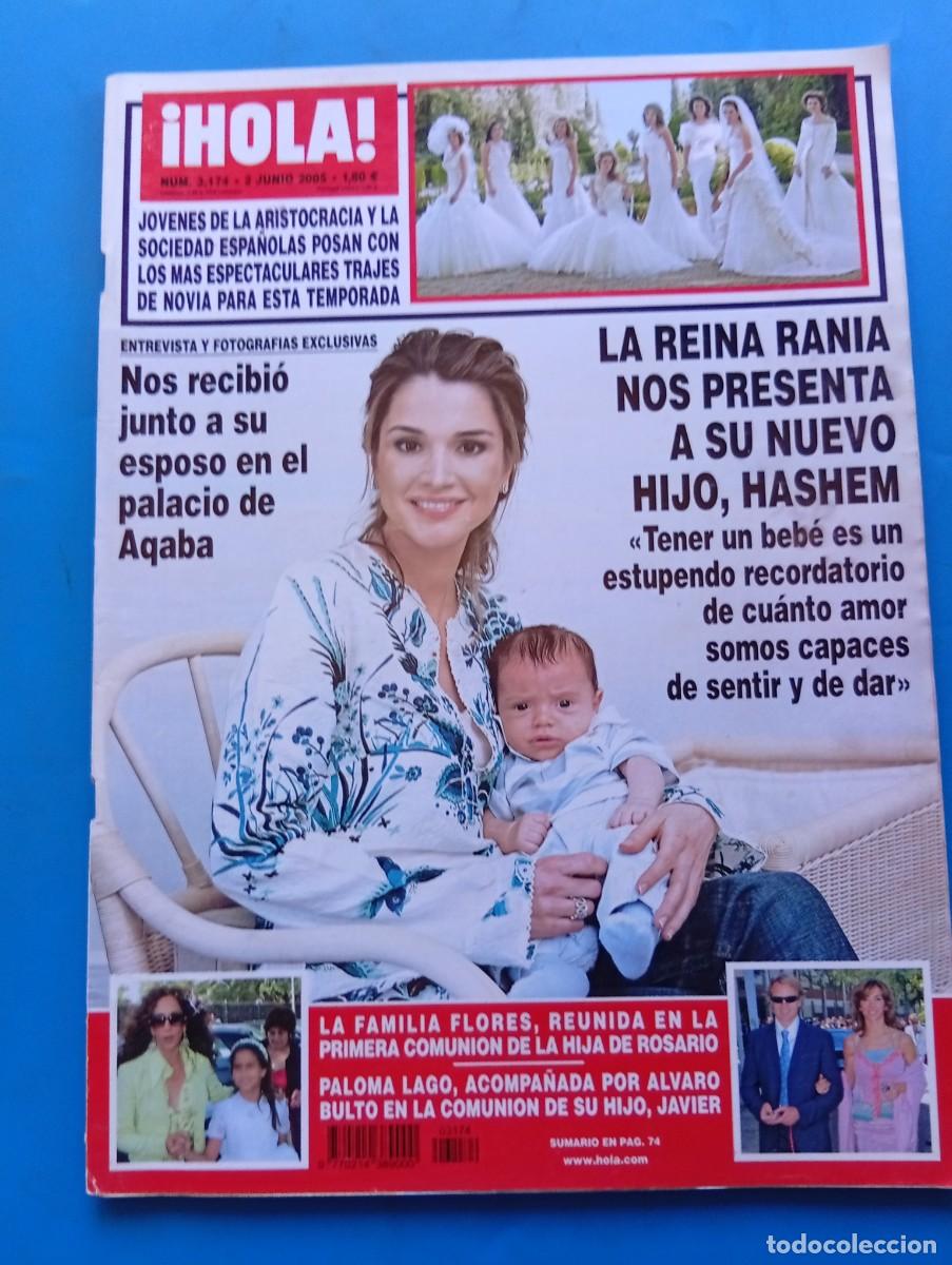 Coleccionismo de Revista Hola: &iexcl;HOLA! N&ordm; 3174. A&Ntilde;O 2005. JOVENES DE LA ARISTOCRACIA. LA REINA RANIA NOS PRESENTA A SU NUEVO... LEER