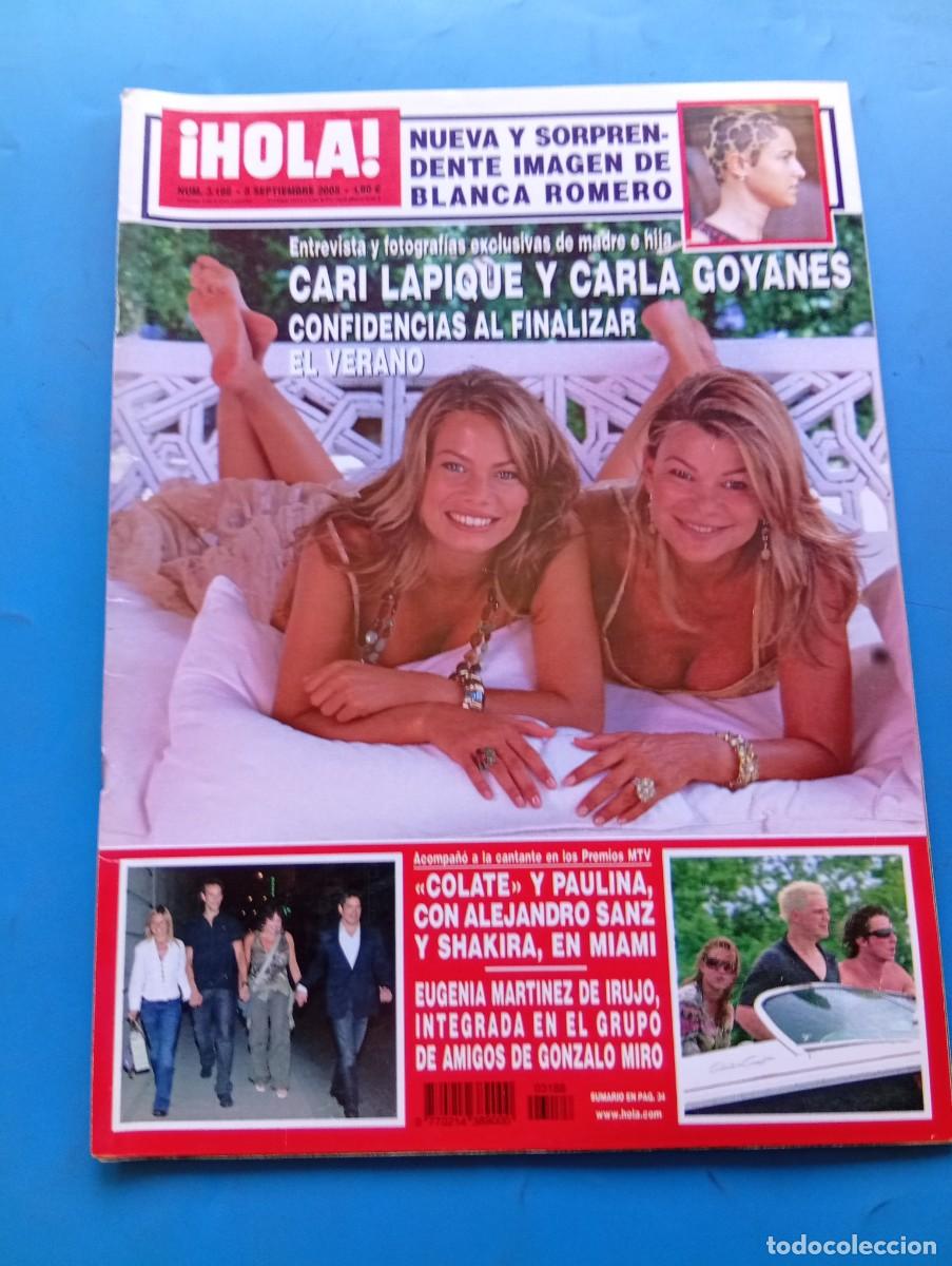 Coleccionismo de Revista Hola: &iexcl;HOLA! N&ordm; 3188. A&Ntilde;O 2005. CARI LAPIQUE Y CARLA GOYANES. COLATE Y PAULINA. EUGENIA MARTINEZ ... LEER