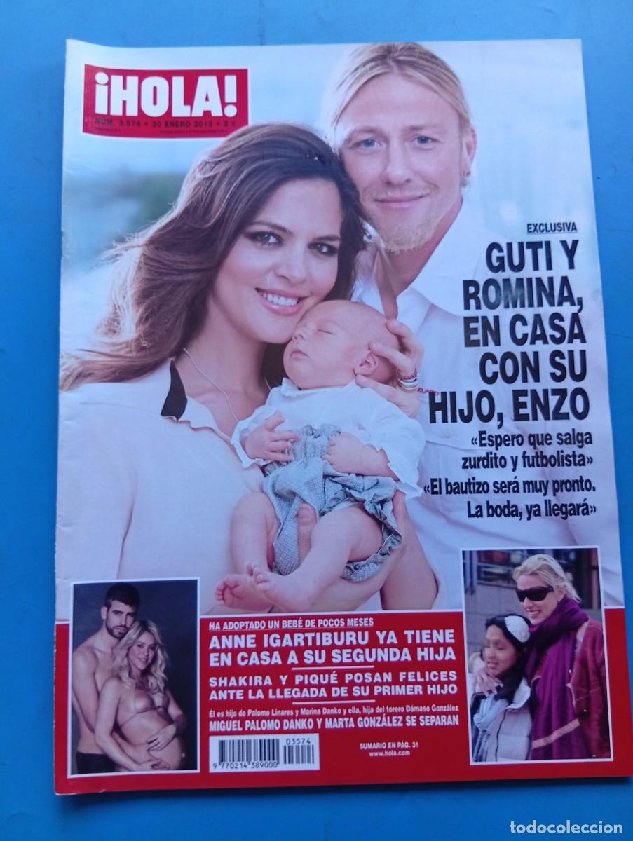 Coleccionismo de Revista Hola: &iexcl;HOLA! N&ordm; 3574. A&Ntilde;O 2013. GUTI Y ROMINA, EN CASA CON SU HIJO. ANNE IGARTIBURU YA TIENE CASA.... LEER