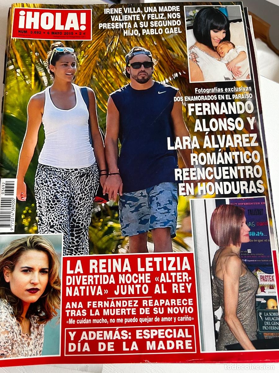 Coleccionismo de Revista Hola: &iexcl;HOLA! N&ordm; 3692. MAYO 2015. FERNANDO ALONSO Y LARA ALVAREZ ROM&Aacute;NTICO REENCUENTRO EN HONDURAS