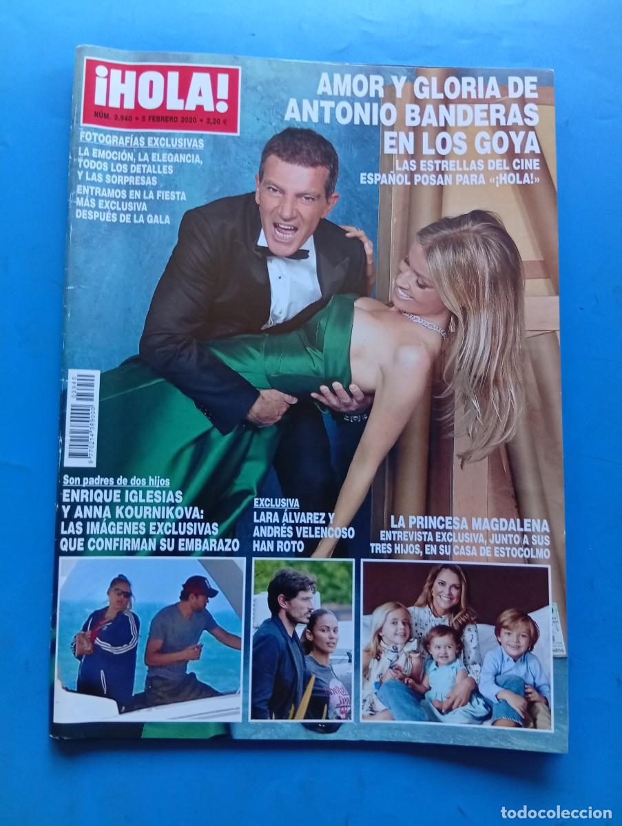 Coleccionismo de Revista Hola: &iexcl;HOLA! N&ordm; 3940. A&Ntilde;O 2020. AMOR Y GLORIA DE ANTONIO BANDERAS EN LOS GOYA. ENRIQUE IGLESIAS Y.... LEER