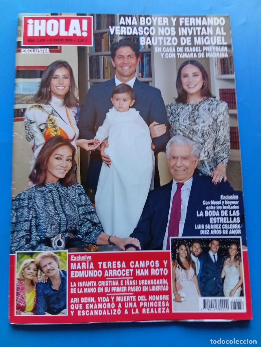 Coleccionismo de Revista Hola: &iexcl;HOLA! N&ordm; 3936. A&Ntilde;O 2020. ANA BOYER Y FERNANDO VERDASCO, BAUTIZO DE MIGUEL. MARIA TERESA .... LEER
