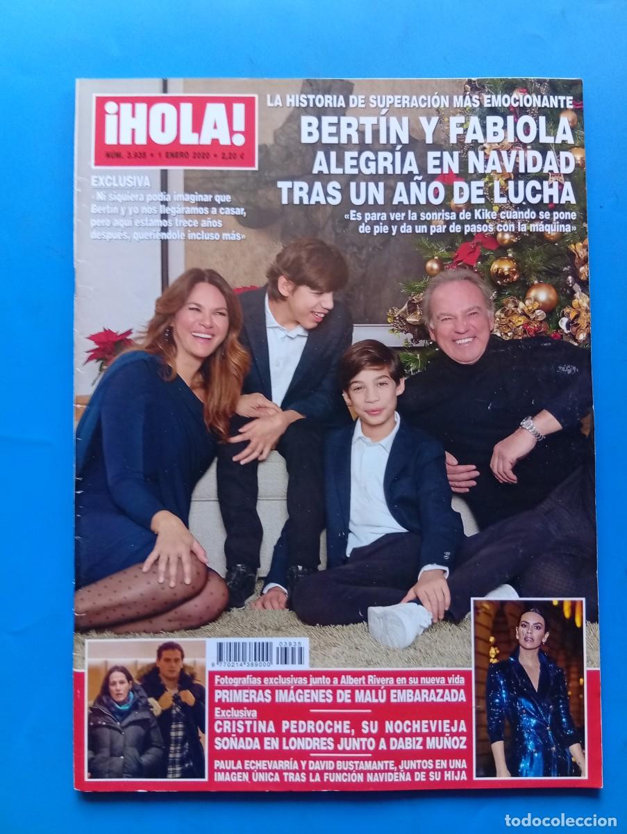 Coleccionismo de Revista Hola: &iexcl;HOLA! N&ordm; 3935. A&Ntilde;O 2020. BERTIN Y FABIOLA ALEGRIA EN NAVIDAD. MALU EMBARAZADA. CRISTINA P.... LEER