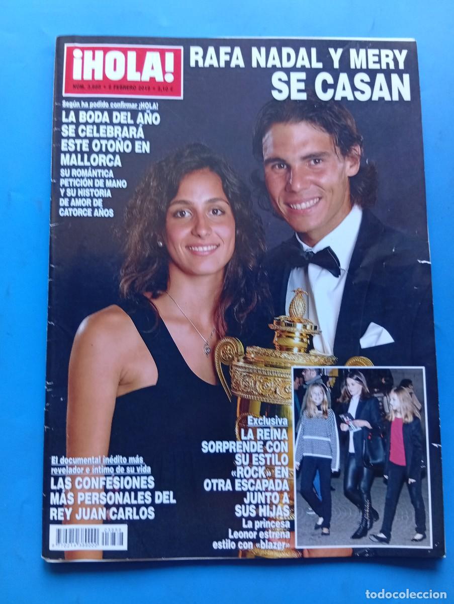 Coleccionismo de Revista Hola: &iexcl;HOLA! N&ordm; 3888. A&Ntilde;O 2019. RAFA NADAL Y MERY SE CASAN. LA REINA SORPRENDE CON SU ESTILO &rdquo;ROCK&rdquo;.. LEER