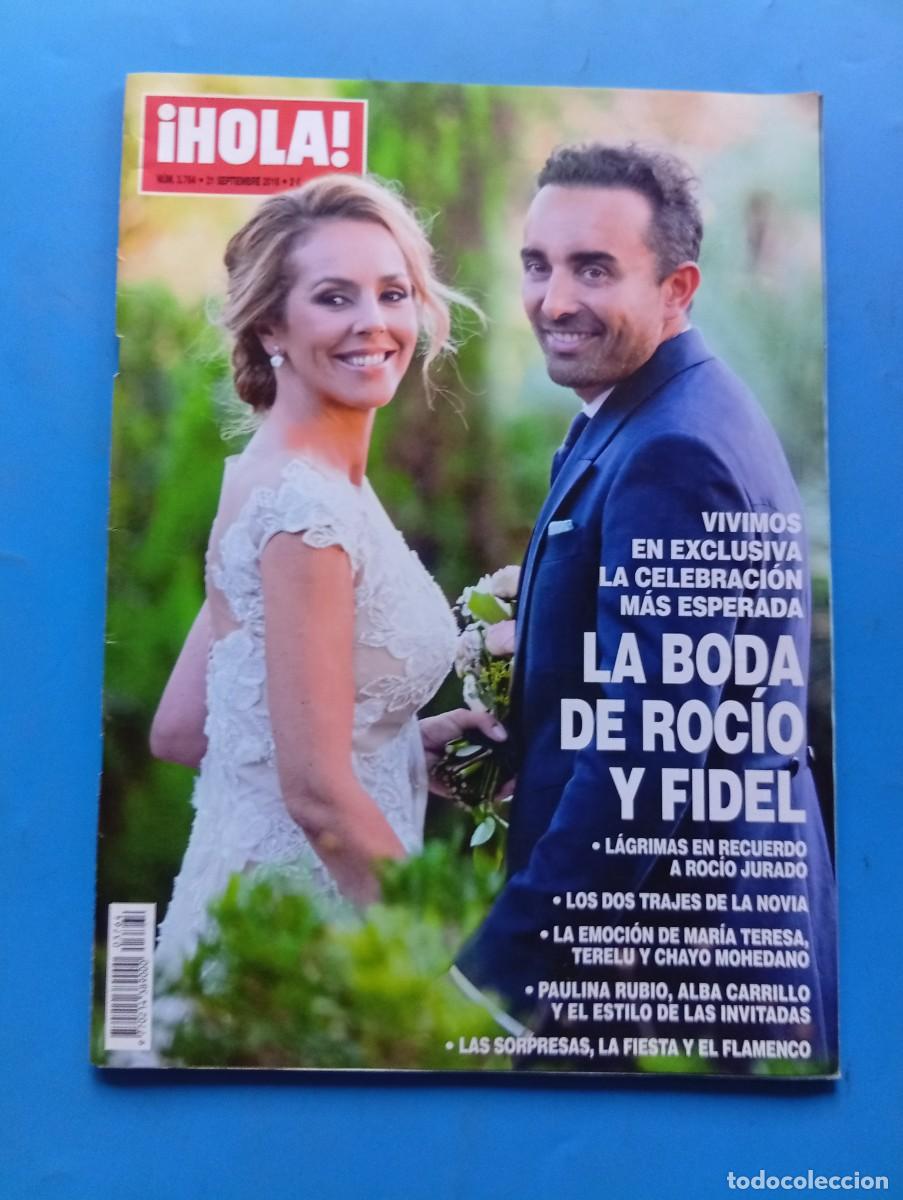 Coleccionismo de Revista Hola: &iexcl;HOLA! N&ordm; 3764. A&Ntilde;O 2016. LA BODA DE ROCIO Y FIDEL. PAULINA RUBIO, ALBA CARRILLO Y EL ESTILO... LEER