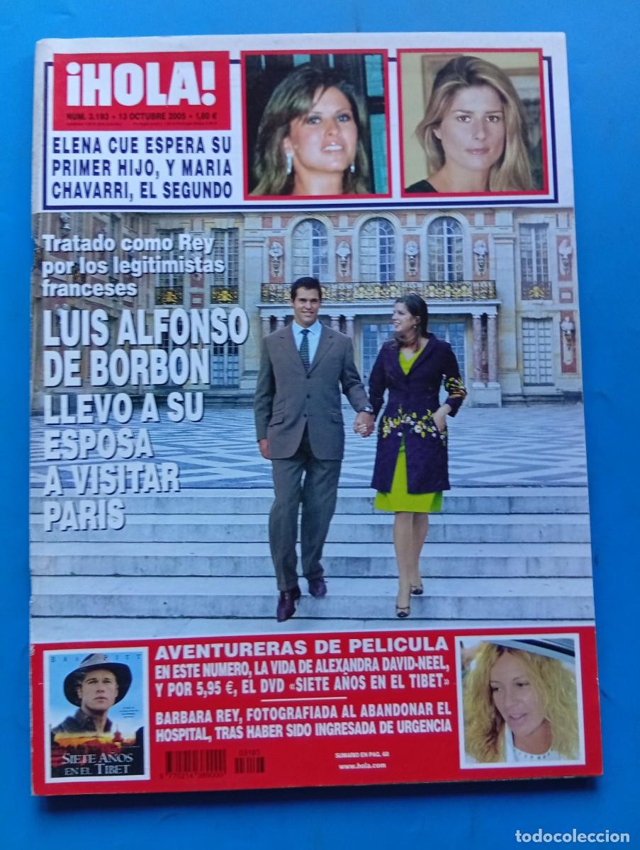 Coleccionismo de Revista Hola: &iexcl;HOLA! N&ordm; 3193. A&Ntilde;O 2005. LUIS ALFONSO DE BORBON DE VISITA A PARIS CON SU ESPOSA. BARBARA REY.. LEER