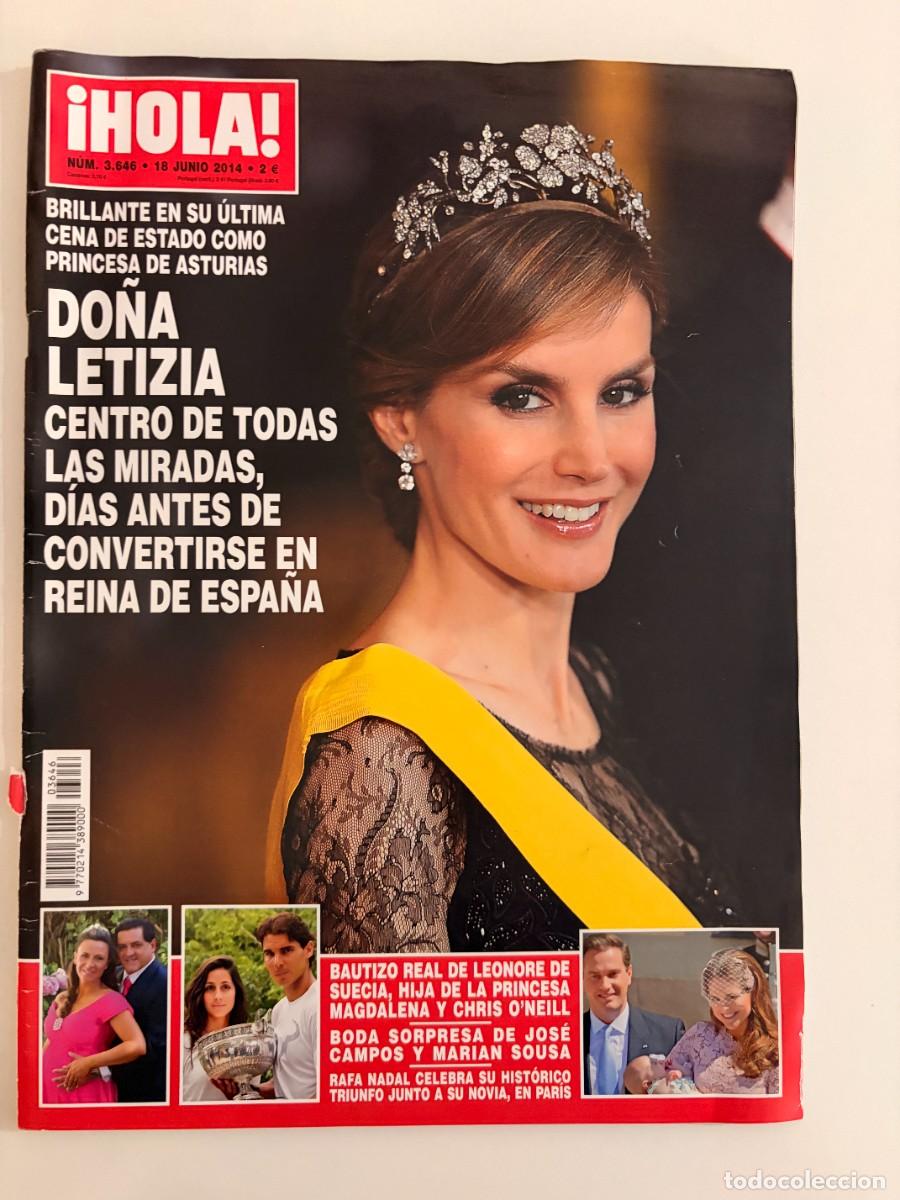 Coleccionismo de Revista Hola: &iexcl;HOLA! N&ordm; 3646. JUNIO 2014. DO&Ntilde;A LETIZIA, D&Iacute;AS ANTES DE CONVERTIRSE EN REINA. LEER.