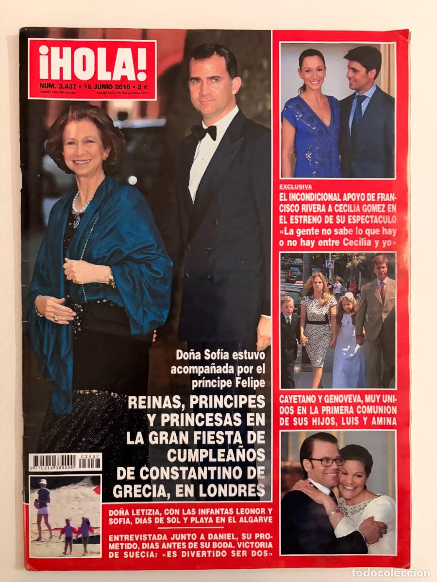 Coleccionismo de Revista Hola: &iexcl;HOLA! N&ordm; 3437. JUNIO 2010. REINAS Y PR&Iacute;NCIPES EN LONDRES. LEER.
