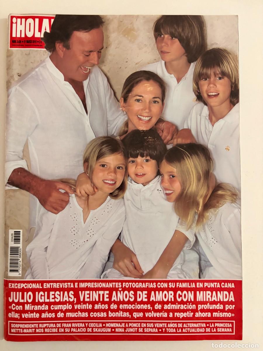 Coleccionismo de Revista Hola: &iexcl;HOLA! N&ordm; 3426. MARZO 2010. JULIO IGLESIAS Y MIRANDA CELEBRAN VEINTE A&Ntilde;OS DE AMOR. LEER