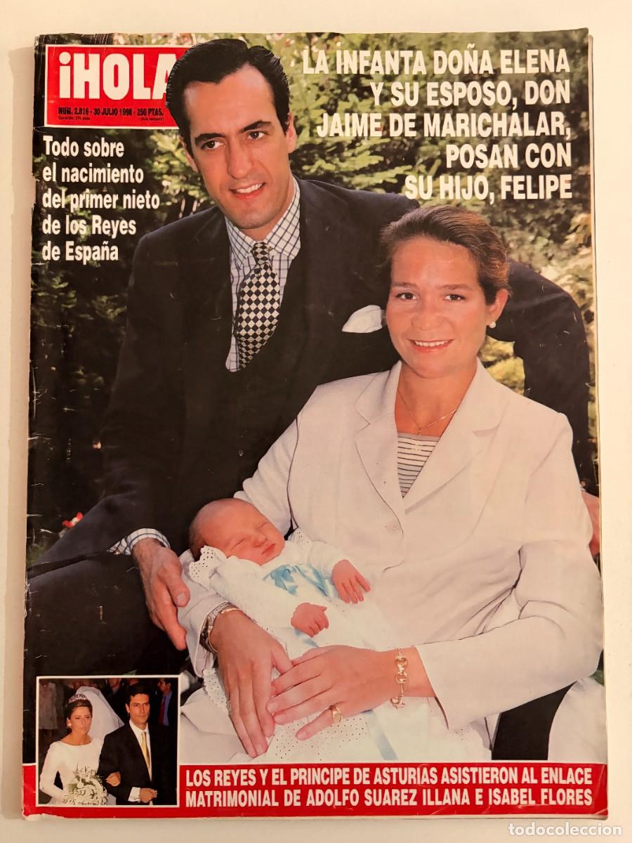 Coleccionismo de Revista Hola: &iexcl;HOLA! N&ordm; 2816. JULIO 1998. LA INFANTA ELENA Y JAIME POSAN CON SU HIJO FELIPE. LEER