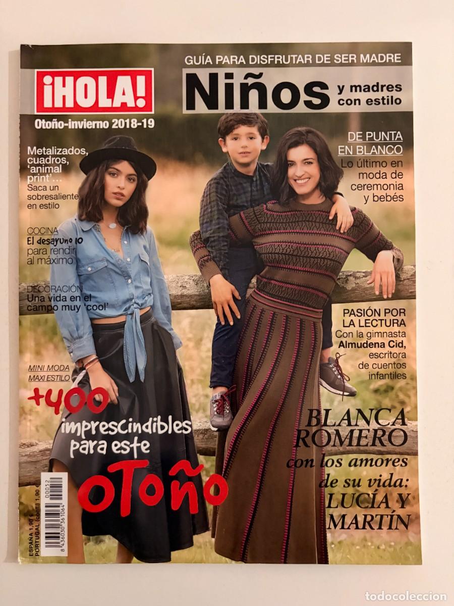 Coleccionismo de Revista Hola: &iexcl;HOLA! NI&Ntilde;OS OTO&Ntilde;O-INVIERNO 2018-19. BLANCA ROMERO POSA CON SUS HIJOS. LEER