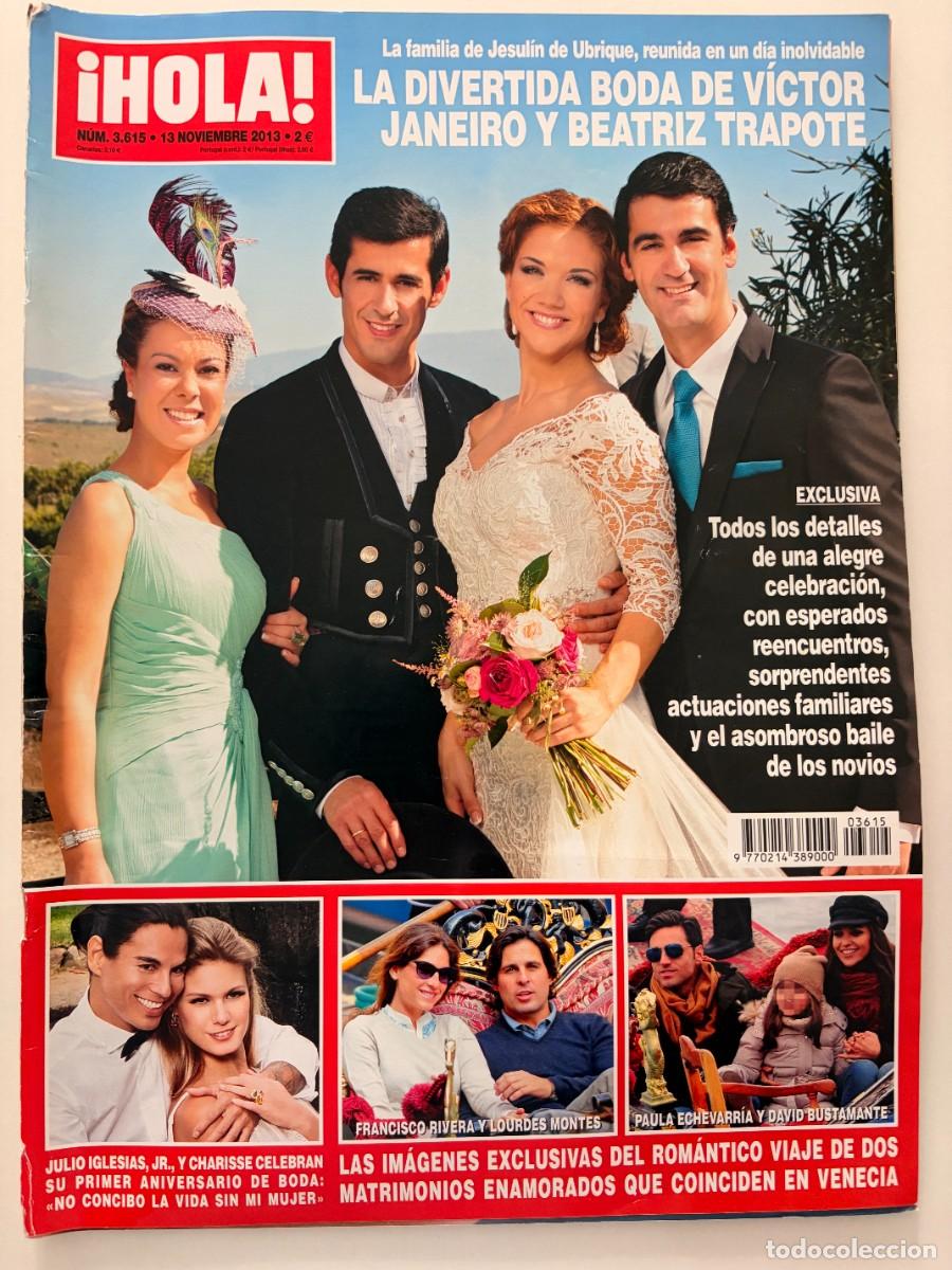 Colecionismo da Revista &iexcl;Hola!: &iexcl;HOLA! N&ordm; 3615. NOVIEMBRE 2013. LA DIVERTIDA BODA DE V&Iacute;CTOR JANEIRO Y BEATRIZ TRAPOTE. LEER