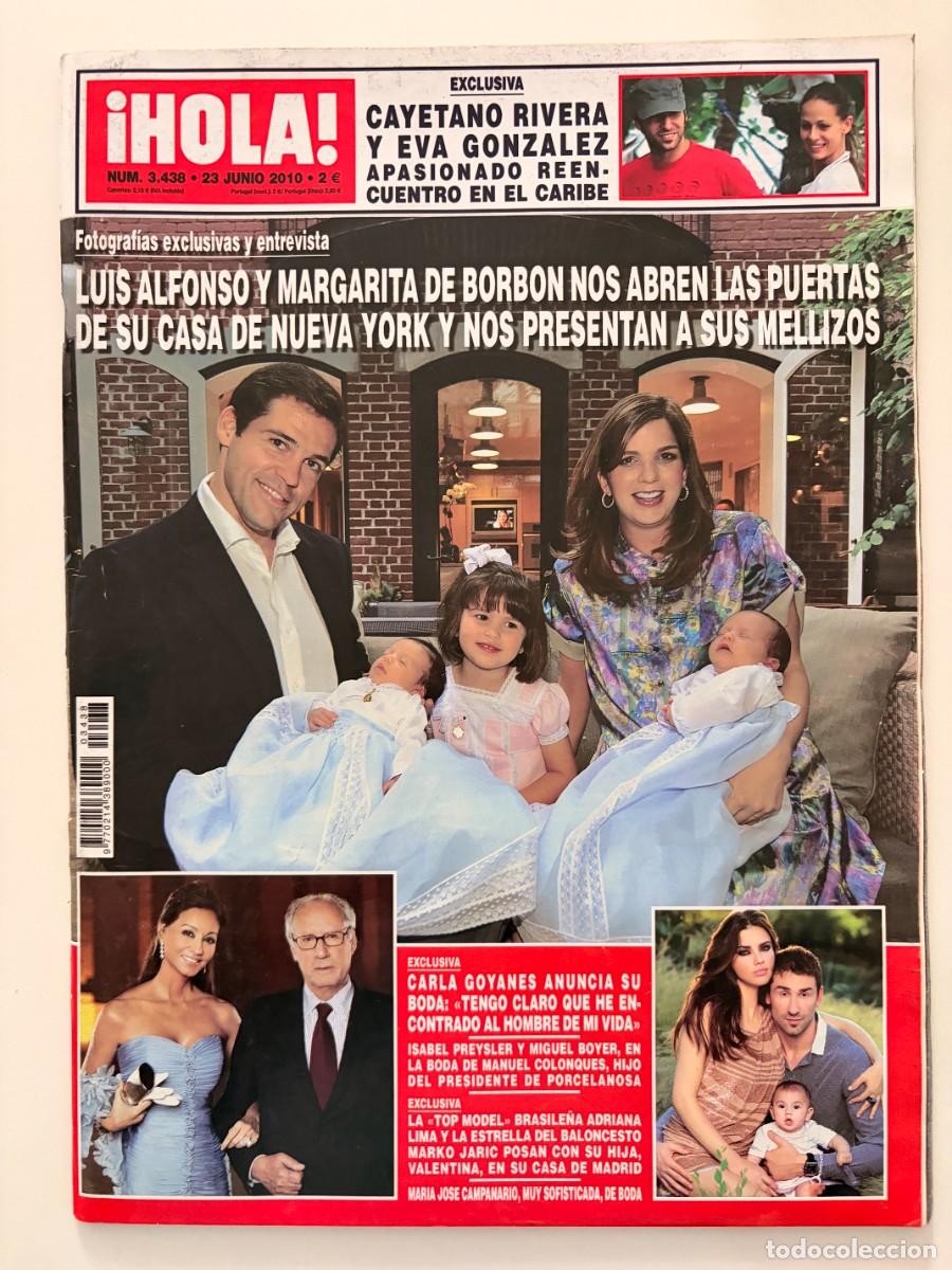 Coleccionismo de Revista Hola: &iexcl;HOLA! N&ordm; 3438. JUNIO 2010.LUIS ALFONSO Y MARGARITA DE BORBON PRESENTAN A SUS MELLIZOS EN NUEVA YORK