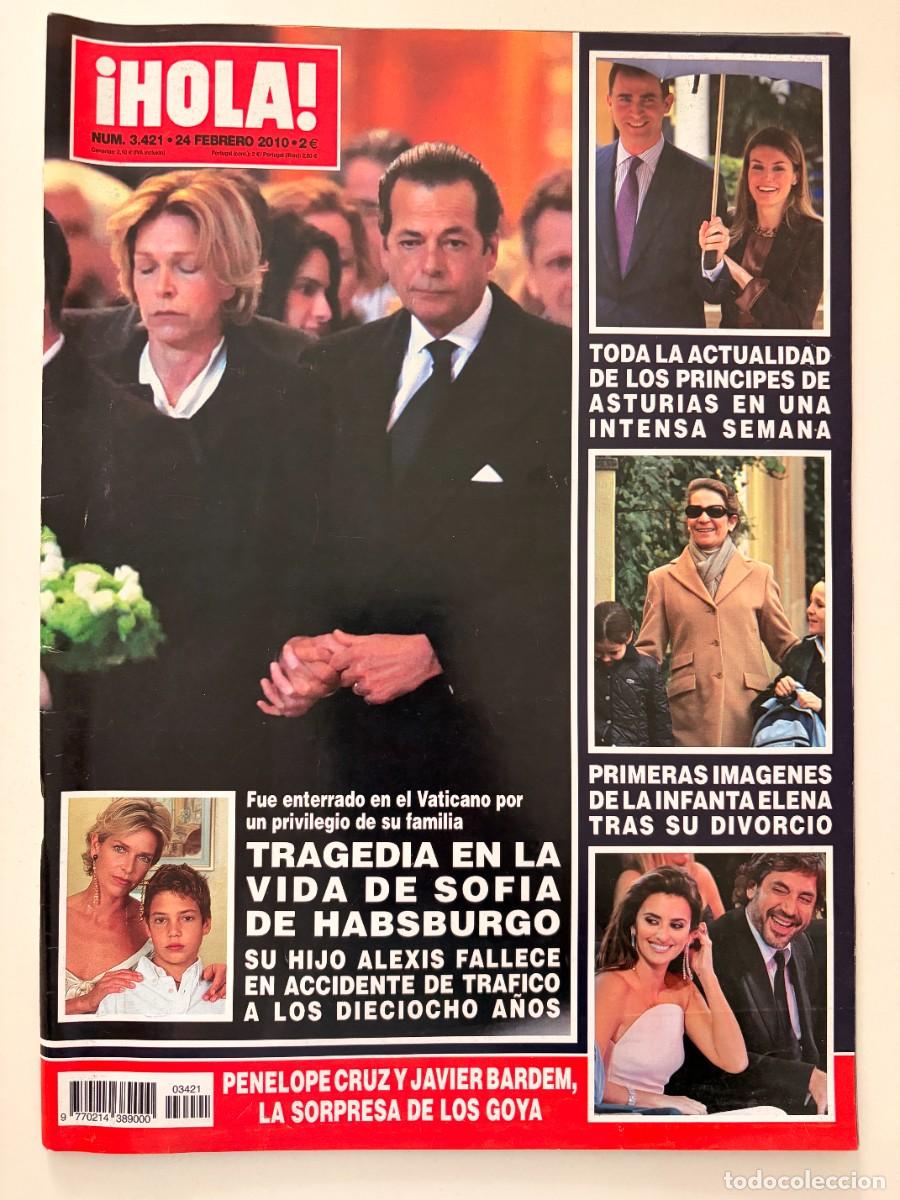 Coleccionismo de Revista Hola: &iexcl;HOLA! N&ordm; 3421. FEBRERO 2010. SOFIA DE HABSBURGO AFRONTA LA TRAGICA PERDIDA DE SU HIJO. LEER.