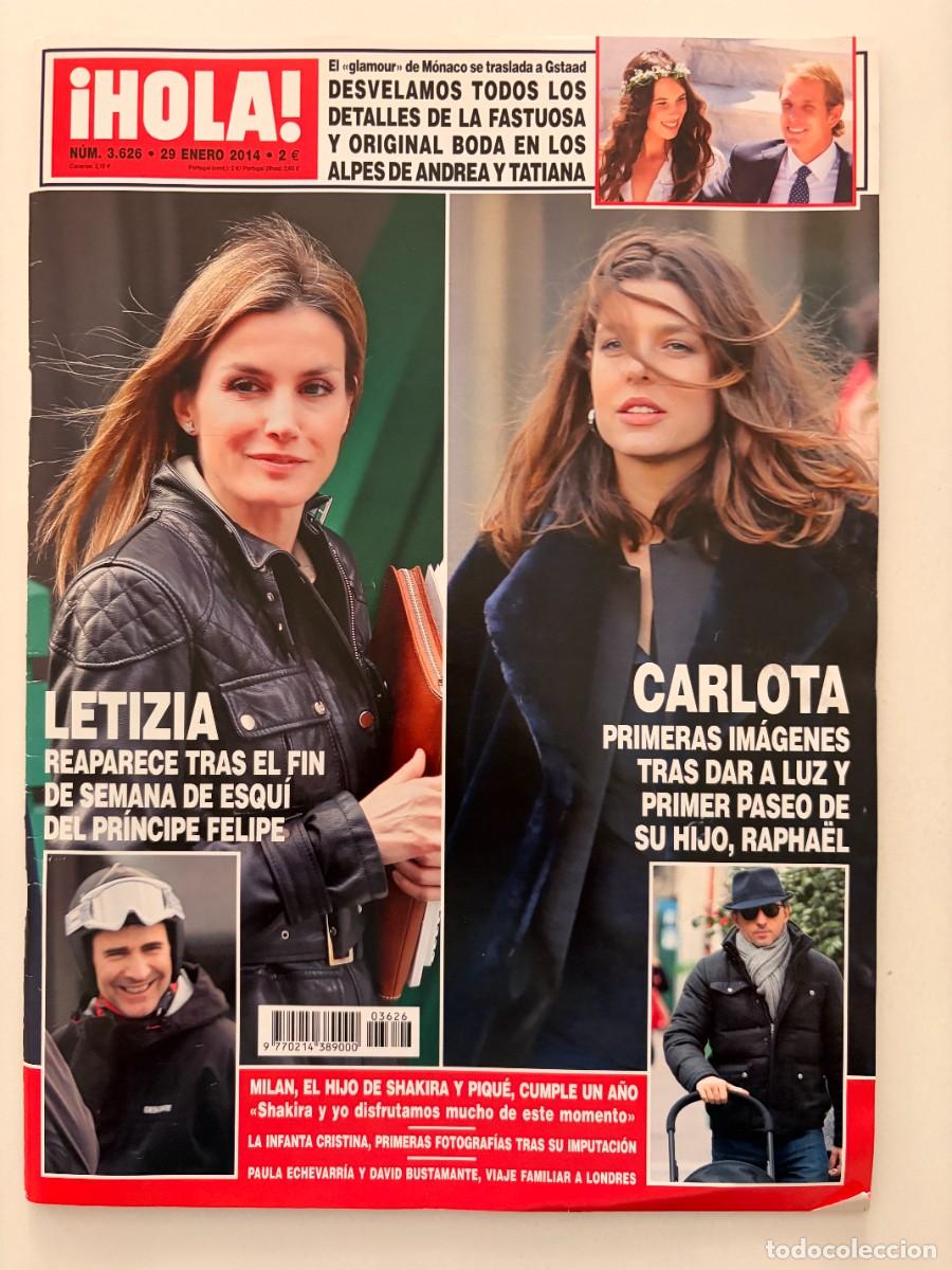 Coleccionismo de Revista Hola: &iexcl;HOLA! N&ordm; 3.626. ENERO 2014. LETIZIA REAPARECE Y CARLOTA DE M&Oacute;NACO, PRIMER PASEO DE SU HIJO. LEER.