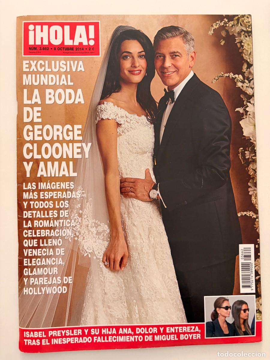 Coleccionismo de Revista Hola: &iexcl;HOLA! N&ordm; 3.662. OCTUBRE 2014. EXCLUSIVA MUNDIAL: LA BODA DE GEORGE CLOONEY Y AMAL EN VENECIA. LEER.
