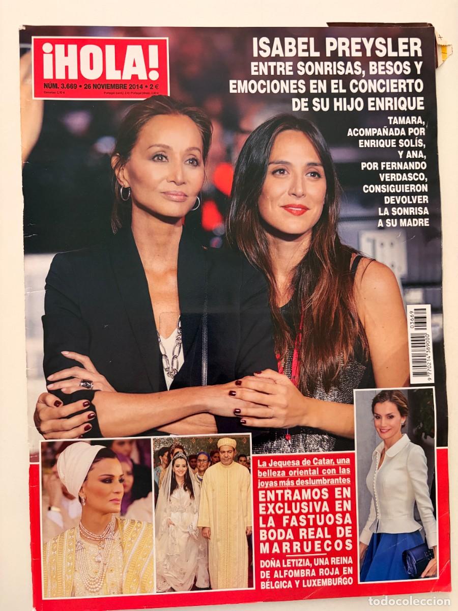 Coleccionismo de Revista Hola: &iexcl;HOLA! N&ordm; 3.669. NOVIEMBRE 2014. ISABEL PREYSLER, ENTRE SONRISAS EN EL CONCIERTO DE ENRIQUE. LEER.