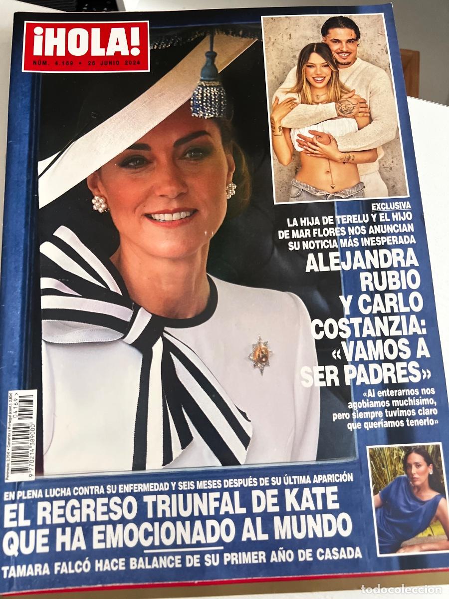 Coleccionismo de Revista Hola: &iexcl;HOLA! N&ordm; 4169. JUNIO 2024. ALEJANDRA RUBIO Y CARLO CONSTANZIA VAMOS A SER PADRES