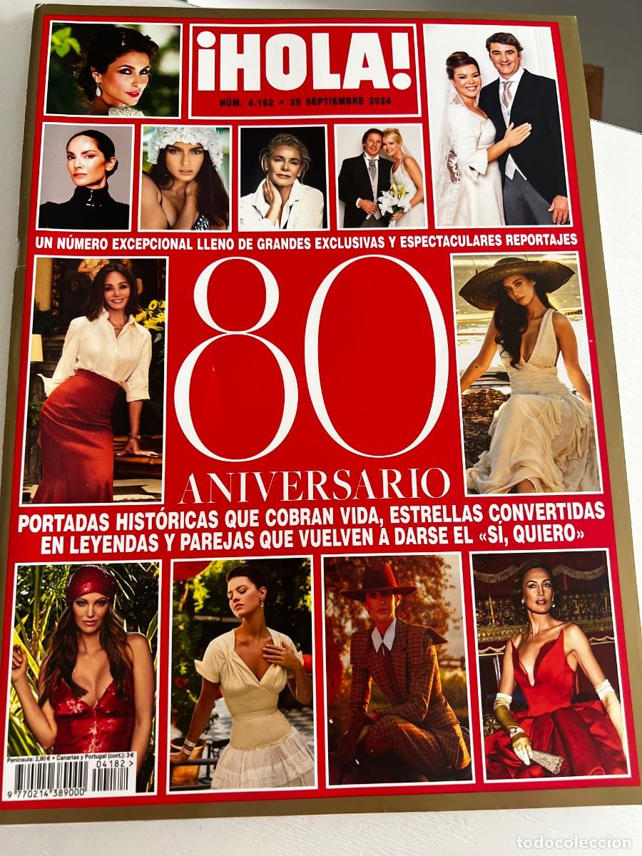 Coleccionismo de Revista Hola: &iexcl;HOLA! N&ordm; 4182. SEPTIEMBRE 2024. 80 ANIVERSARIO PORTADAS HIST&Oacute;RICAS QUE COBRAN VIDA