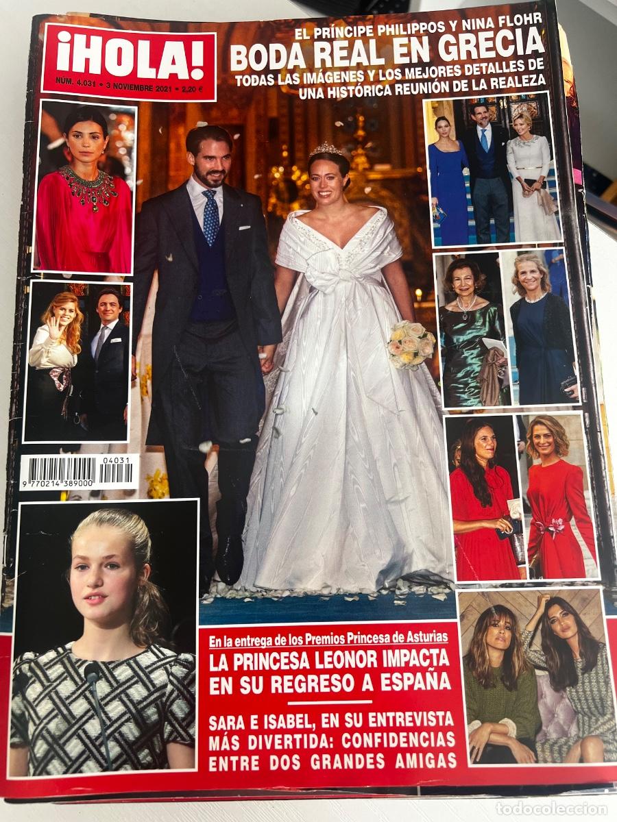 Coleccionismo de Revista Hola: &iexcl;HOLA! N&ordm; 4031. NOVIEMBRE 2021. EL PR&Iacute;NCIPE FILIPO Y NINA FLO BODA REAL EN GRECIA