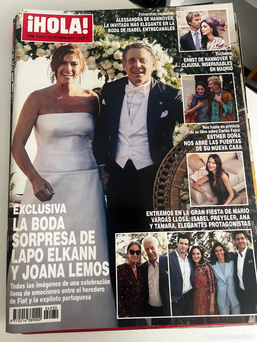Coleccionismo de Revista Hola: &iexcl;HOLA! N&ordm; 4030. OCTUBRE 2021. LA BODA SORPRESA DE LAPO ELKANN Y JOANA LEMOS