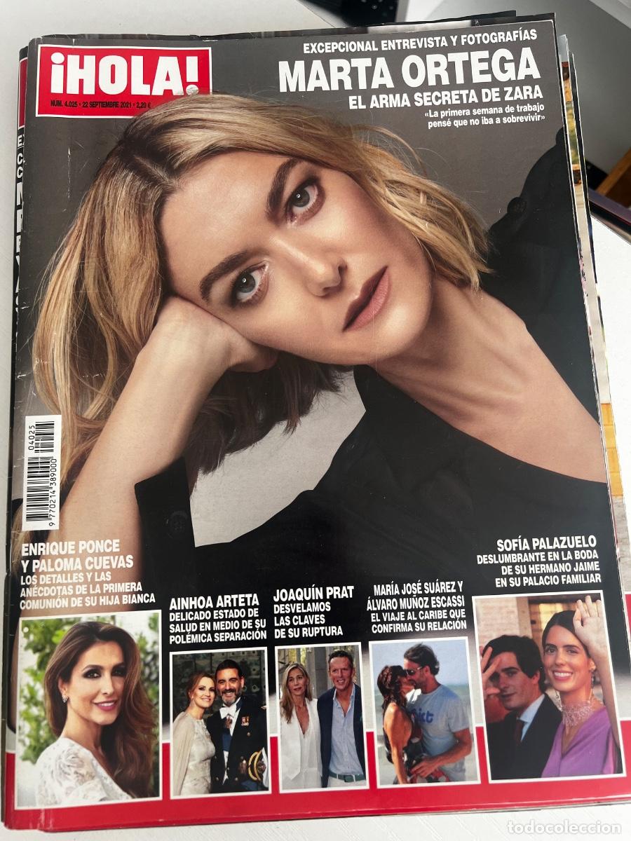 Coleccionismo de Revista Hola: &iexcl;HOLA! N&ordm; 4025. SEPTIEMBRE 2021. MARTA ORTEGA EL ARMA DE ZARA. Excepcional. Entrevista y fotograf&iacute;as