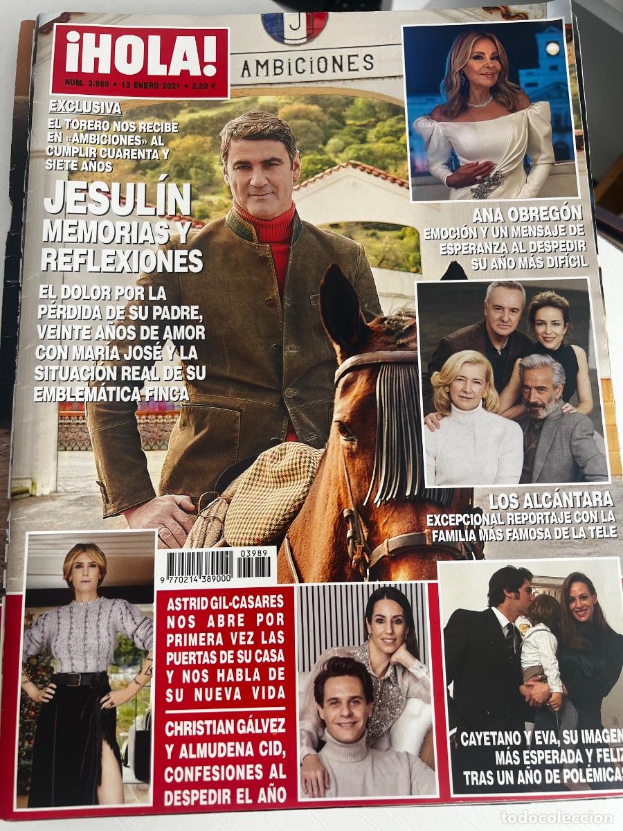 Coleccionismo de Revista Hola: &iexcl;HOLA! N&ordm; 3989. ENERO 2021. JESULIN MEMORIAS Y REFLEXIONES. EL DOLOR POR LA P&Eacute;RDIDA DE SU PADRE.