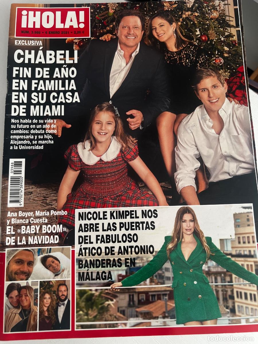 Coleccionismo de Revista Hola: &iexcl;HOLA! N&ordm; 3988. ENERO 2021. CHABELI FIN DE A&Ntilde;O EN FAMILIA EN SU CASA DE MIAMI.