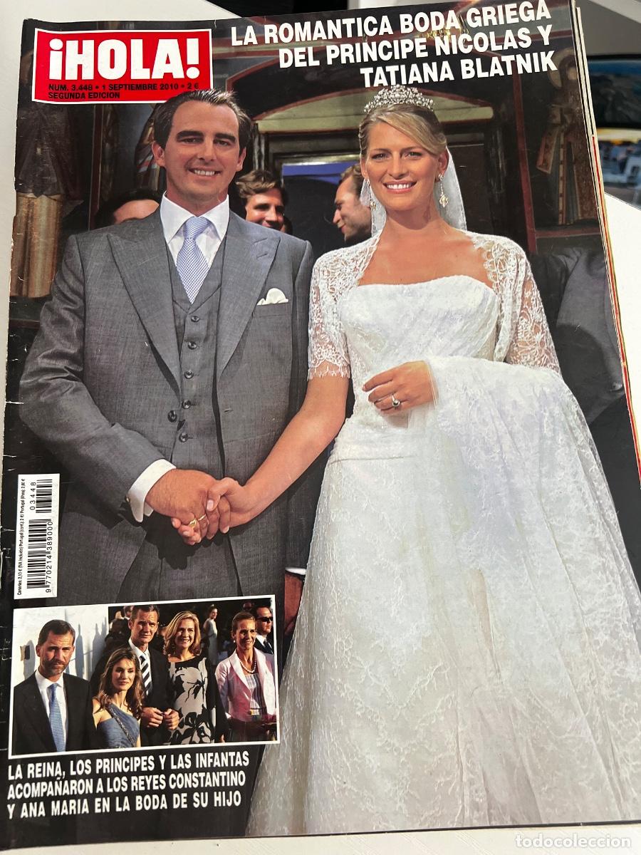 Coleccionismo de Revista Hola: HOLA! N&ordm; 3448. SEPTIEMBRE 2010. LA rom&aacute;ntica boda griega del pr&iacute;ncipe Nicol&aacute;s y Tatiana Blatnik.