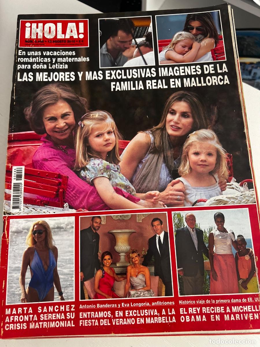 Coleccionismo de Revista Hola: HOLA! N&ordm; 3446. AGOSTO 2010. LAS mejores m&aacute;s exclusivas, im&aacute;genes de la familia real en Mallorca.