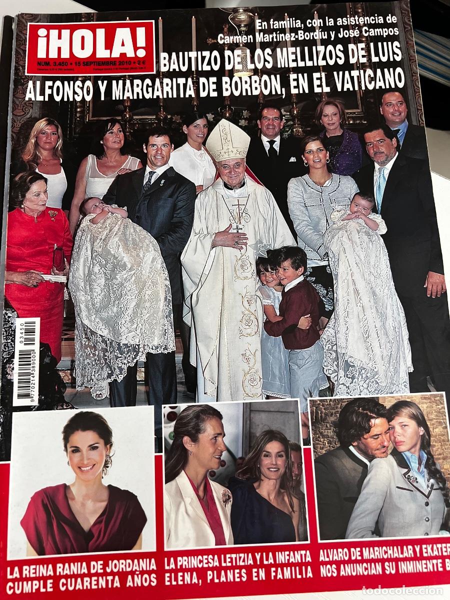 Coleccionismo de Revista Hola: HOLA! N&ordm; 3454. SEPTIEMBRE 2010. BAUTIZO DE LOS MELLIZOS DE LUIS ALFONSO Y MARGARITA DE BORB&Oacute;N.