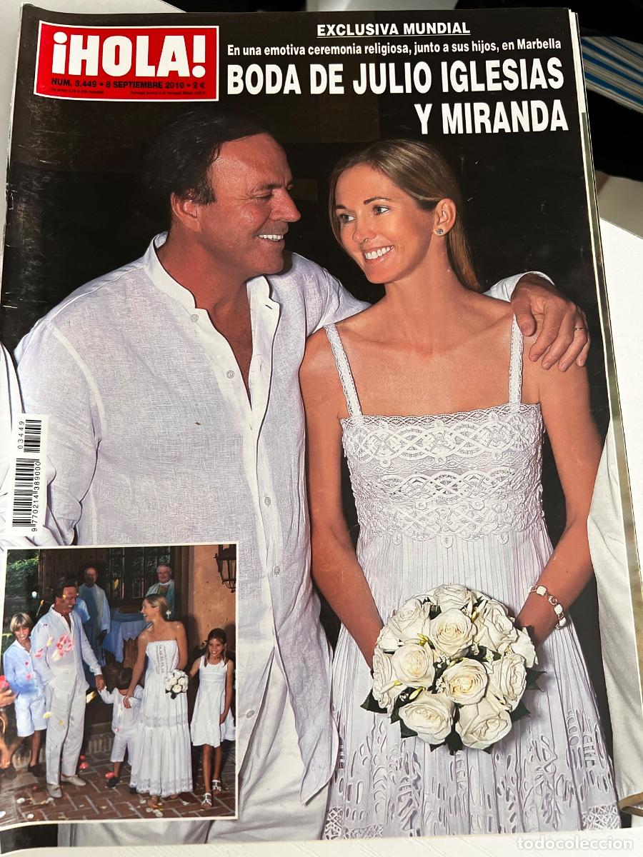 Coleccionismo de Revista Hola: HOLA! N&ordm; 3449. SEPTIEMBRE 2010. BODA DE JULIO IGLESIAS Y MIRANDA EMOTIVA CEREMONIA RELIGIOSA.
