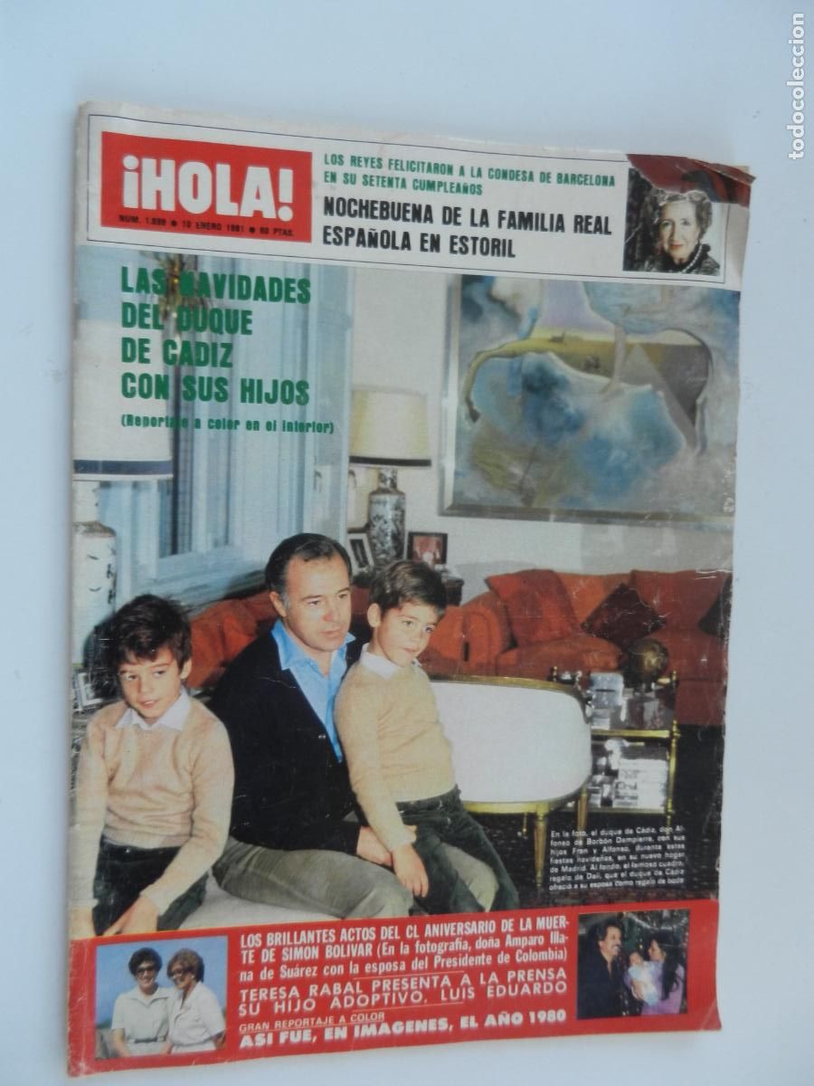 Coleccionismo de Revista Hola: HOLA REVISTA N&ordm; 1898 - 01-1981 - FABIOLA Y BALDUINO. MELODY ANDERSON.MARIE FRANCE GARAUD. NURIA ESPE