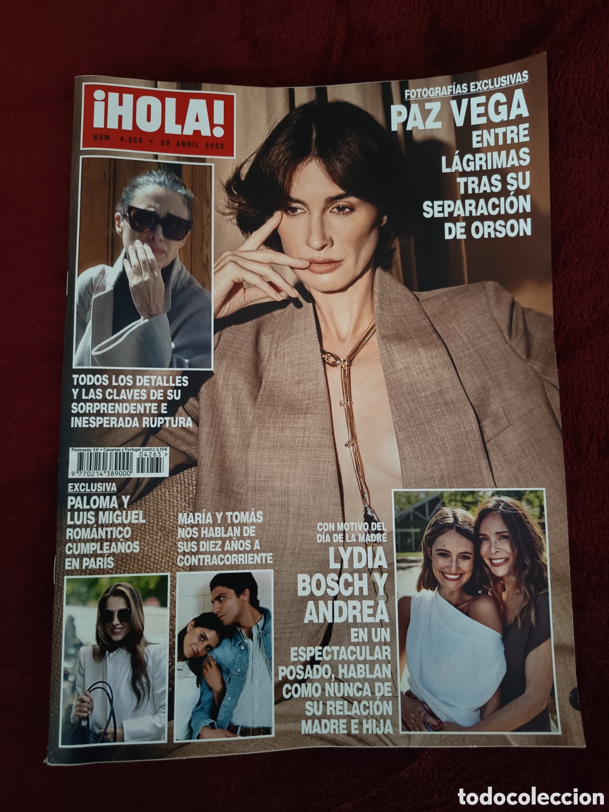 Coleccionismo de Revista Hola: Hola N.4265 Abril 2026 Paz Vega