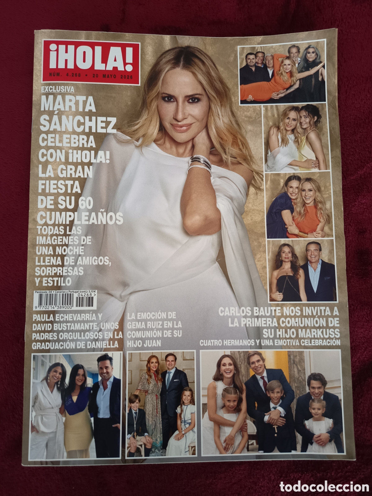 Coleccionismo de Revista Hola: Hola N.4268 Mayo 2026 Marta S&aacute;nchez 60 Cumplea&ntilde;os