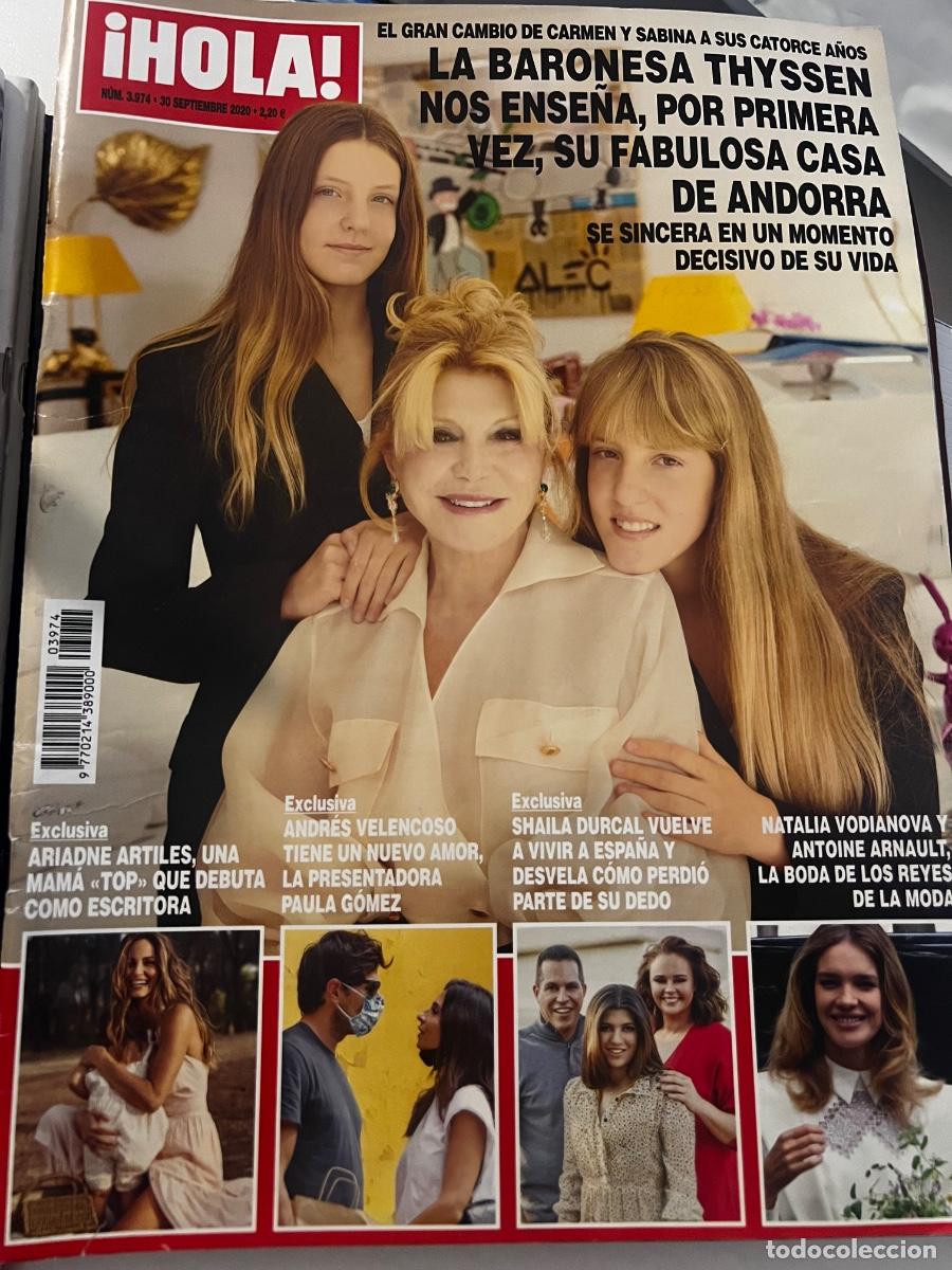 Coleccionismo de Revista Hola: &iexcl;HOLA! N&ordm; 3974. SEPTIEMBRE 2020. LA baronesa Thyssen NOS ENSE&Ntilde;A POR PRIMERA VEZ SU FABULOSA CASA.