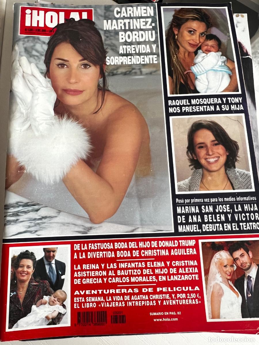 Coleccionismo de Revista Hola: HOLA! N&ordm; 3201. DICIEMBRE 2005. CARMEN MART&Iacute;NEZ BORDI&Uacute; ATREVIDA Y SORPRENDENTE.