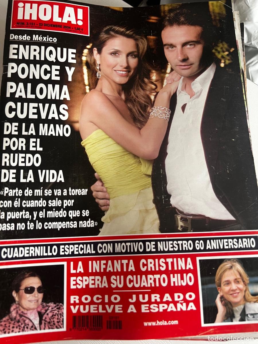 Coleccionismo de Revista Hola: HOLA! N&ordm; 3151. DICIEMBRE 2004. ENRIQUE PONCE Y PALOMA CUEVAS, DE LA MANO POR EL RUEDO DE LA VIDA.