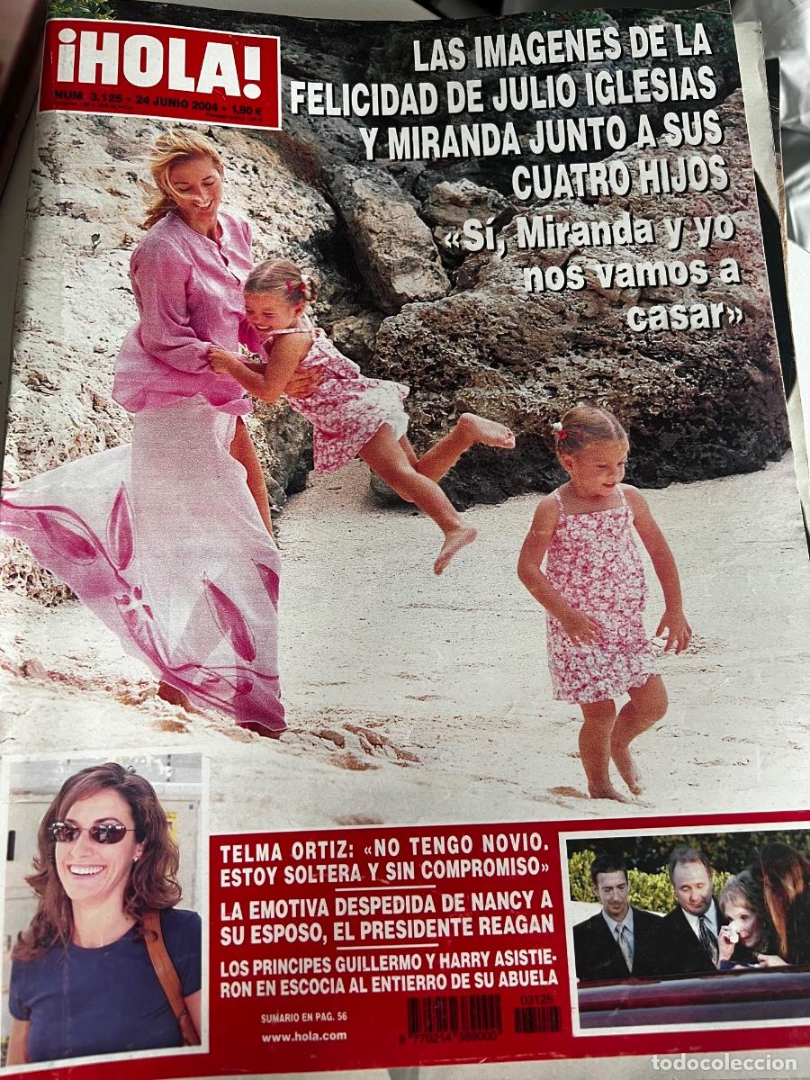 Coleccionismo de Revista Hola: HOLA! N&ordm; 3125. JUNIO 2004. LAS IM&Aacute;GENES DE LA FELICIDAD DE JULIO IGLESIAS Y MIRANDA JUNTO A SUS HIJO